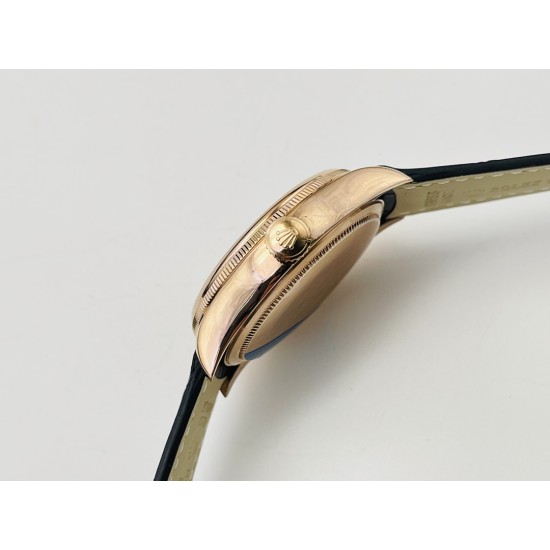 Rolex-Cellini 50535 Moonphase RG/LE Wht VRF Asia 3195 Mod