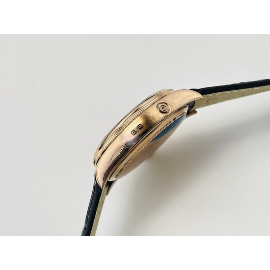 Rolex-Cellini 50535 Moonphase RG/LE Wht VRF Asia 3195 Mod