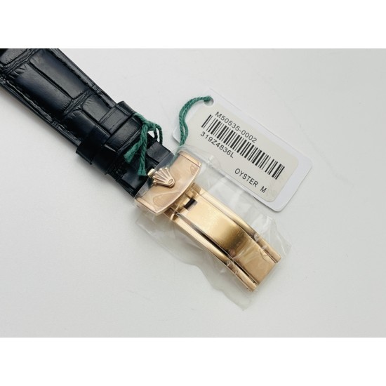 Rolex-Cellini 50535 Moonphase RG/LE Wht VRF Asia 3195 Mod