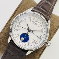 Rolex-Cellini 50535 Moonphase SS/LE Wht VRF Asia 3195 Mod