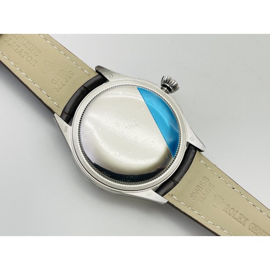 Rolex-Cellini 50535 Moonphase SS/LE Wht VRF Asia 3195 Mod