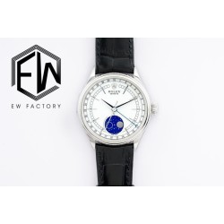 Rolex-Cellini 50535 Moonphase SS/LE Wht EWF Asia 3195 Mod
