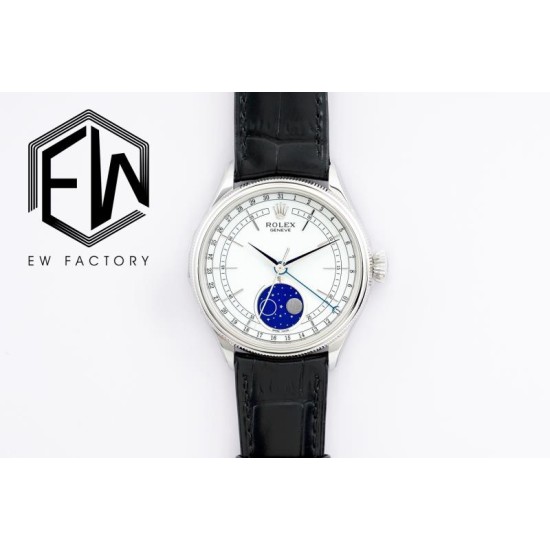 Rolex-Cellini 50535 Moonphase SS/LE Wht EWF Asia 3195 Mod