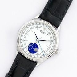 Rolex-Cellini 50535 Moonphase SS/LE Wht EWF Asia 3195 Mod