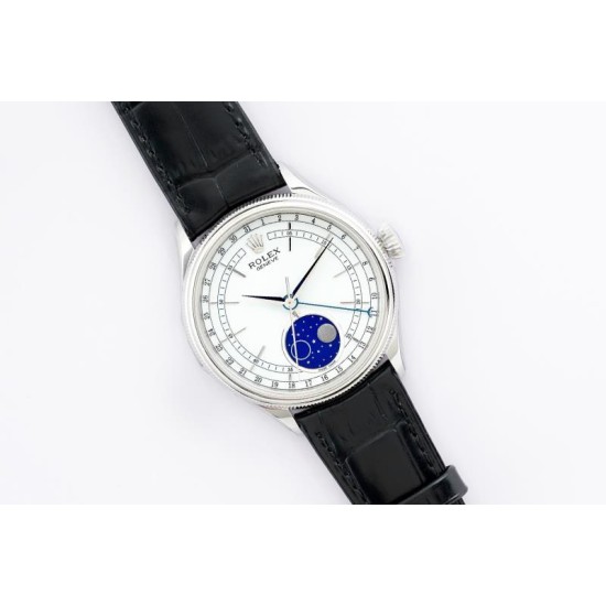 Rolex-Cellini 50535 Moonphase SS/LE Wht EWF Asia 3195 Mod