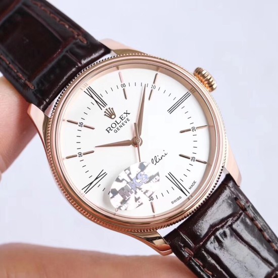 Rolex-Cellini Time Ref.50509 RG/LE White Stick MKS Asia 3132