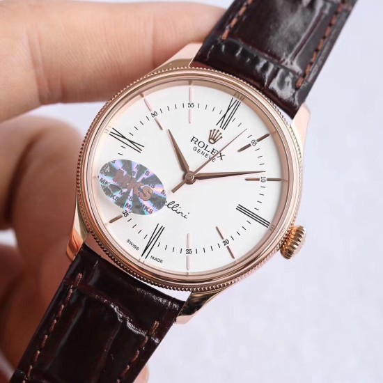Rolex-Cellini Time Ref.50509 RG/LE White Stick MKS Asia 3132