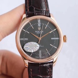 Rolex-Cellini Time 50505 RG/LE Black Diam MKS Asia 3132