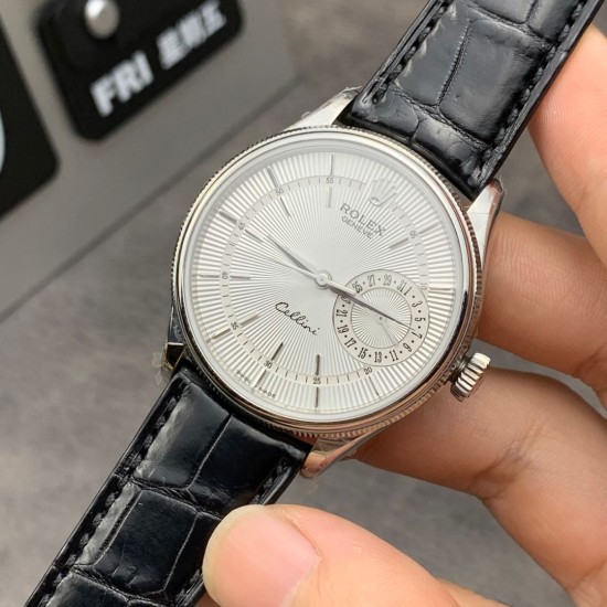 Rolex-Cellini Date 39mm SS/LE White GMF Asia 3165 Mod