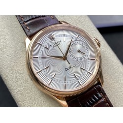 Rolex-Cellini Date 39mm RG/LE White TWF Asia 3165 Mod
