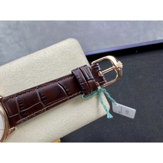 Rolex-Cellini Date 39mm RG/LE White TWF Asia 3165 Mod