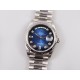 Rolex-DayDate 36mm 128238 Flt Pres SS/SS Blue Stk EWF A3255 Mod