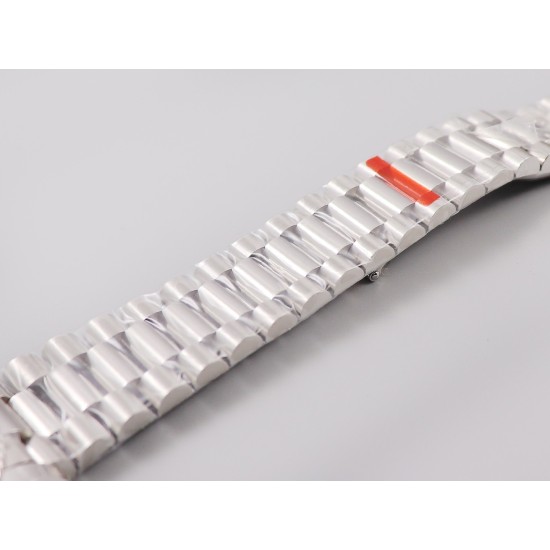 Rolex-DayDate 36mm 128238 Flt Pres SS/SS Blue Stk EWF A3255 Mod