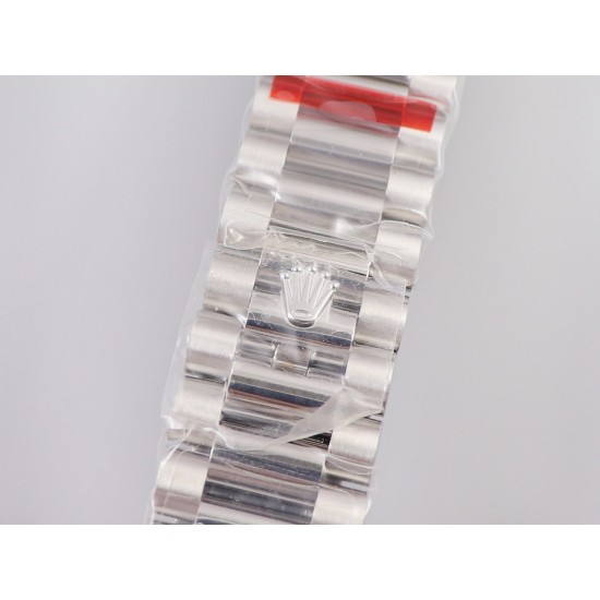 Rolex-DayDate 36mm 128238 Flt Pres SS/SS Blue Stk EWF A3255 Mod