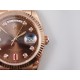 Rolex-DayDate 128235 36mm RG/RG Brown/Dia EWF V3 VR3255(Gain Weight)