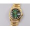 Rolex-DayDate 128238 36mm YG/YG Green/Dia EWF V3 VR3255(Gain Weight)