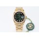 Rolex-DayDate 36mm Dia Pres YG/YG Green Diam EWF A3255 Mod