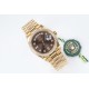 Rolex-DayDate 36mm Dia Pres YG/YG Brown Diam EWF A3255 Mod