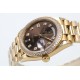 Rolex-DayDate 36mm Dia Pres YG/YG Brown Diam EWF A3255 Mod
