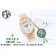 Rolex-DayDate 36mm Dia Pres YG/YG Wht MOP Diam EWF A3255 Mo