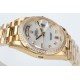 Rolex-DayDate 36mm Dia Pres YG/YG Wht MOP Diam EWF A3255 Mo