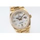 Rolex-DayDate 36mm Dia Pres YG/YG Wht MOP Diam EWF A3255 Mo