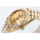 Rolex-DayDate 36mm Dia Pres YG/YG Gold Diam EWF A3255 Mod