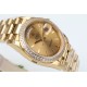 Rolex-DayDate 36mm Dia Pres YG/YG Gold Stk EWF A3255 Mod