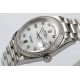 Rolex-DayDate 36mm Dia Pres SS/SS Wht MOP Diam EWF A3255 Mo