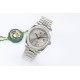 Rolex-DayDate 36mm Dia Pres SS/SS Silv Wht Stk EWF A3255 Mo