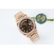 Rolex-DayDate 36mm Dia Pres RG/RG G-Brown Diam EWF A3255 Mo