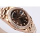 Rolex-DayDate 36mm Dia Pres RG/RG G-Brown Diam EWF A3255 Mo