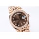 Rolex-DayDate 36mm Dia Pres RG/RG G-Brown Diam EWF A3255 Mo