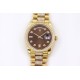 Rolex-DayDate 36mm Dia Pres YG/YG Brown Diam EWF A3255 Mod
