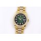 Rolex-DayDate 36mm Dia Pres YG/YG Green Diam EWF A3255 Mod