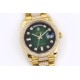 Rolex-DayDate 36mm Dia Pres YG/YG Green Diam EWF A3255 Mod