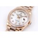 Rolex-DayDate 36mm Dia Pres RG/RG Wht MOP Diam EWF A3255 Mo