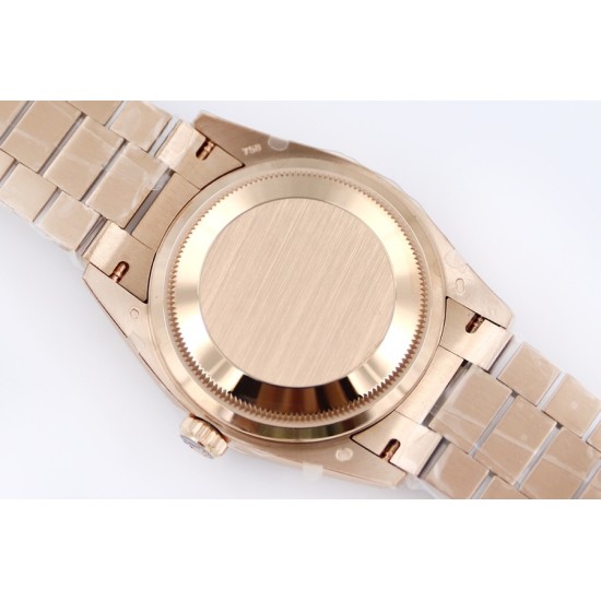 Rolex-DayDate 36mm Dia Pres RG/RG Wht MOP Diam EWF A3255 Mo