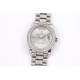 Rolex-DayDate 228206 SS/SS Silv Wht Diam EWF A3235