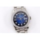 Rolex-DayDate 36mm Dia Pres SS/SS G-Blue Diam EWF A3255 Mod