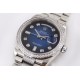 Rolex-DayDate 36mm Dia Pres SS/SS G-Blue Diam EWF A3255 Mod