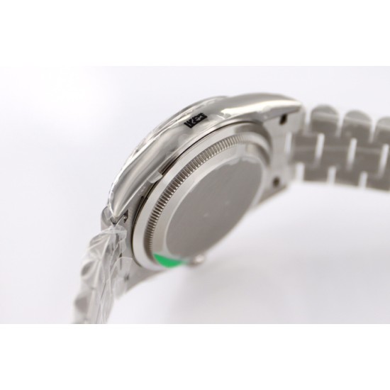 Rolex-DayDate 128239 36mm SS/SS White/Rmn Diam EWF V3 VR3255(Gain Weight)