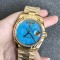 Rolex-DayDate 36mm YG/YG Flt Pres Turquoise Dial RAF A2836