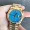 Rolex-DayDate 36mm YG/YG Flt Pres Turquoise Dial RAF A2836