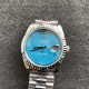 Rolex-DayDate 36mm SS/SS Flt Pres Turquoise Dial RAF A2836