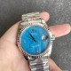 Rolex-DayDate 36mm SS/SS Flt Pres Turquoise Dial RAF A2836