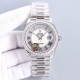Rolex-DayDate 128239 36mm SS/SS Diamond/Rmn LZ V3 VR3255(Gain Weight)