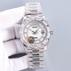 Rolex-DayDate 128239 36mm SS/SS Diamond/White Dial LZ V3 VR3255(Gain Weight)