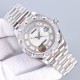 Rolex-DayDate 128239 36mm SS/SS Diamond/White Dial LZ V3 VR3255(Gain Weight)