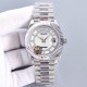 Rolex-DayDate 128239 36mm SS/SS Diamond/White Dial LZ V3 VR3255(Gain Weight)